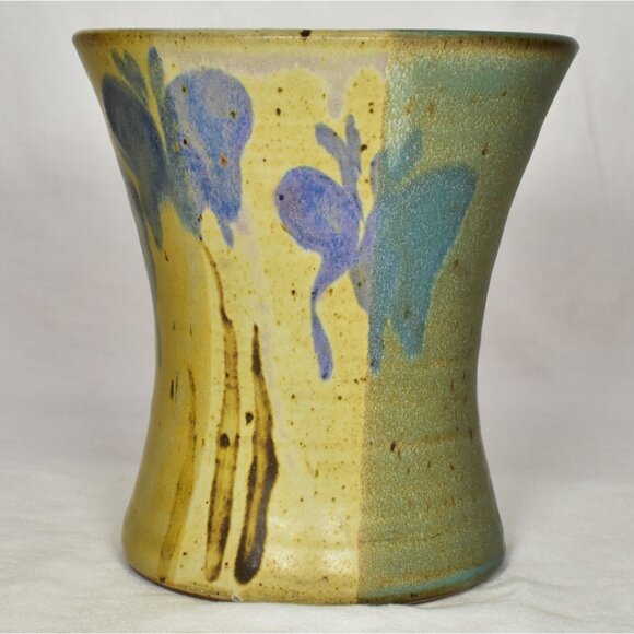 Creitz Ceramic Handmade Pottery Wide Mouth Vase Signed - Picture 3 of 11